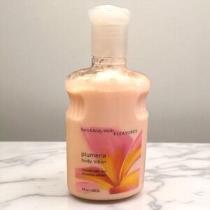 Bath & Body Works Pleasures PLUMERIA Body Lotion 8 oz NEW  Retired